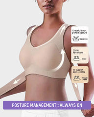 JR17 Front Closure Cross-Back Wireless Posture Bra