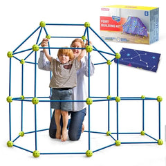 Fort Building Kit for Kids 81 Pcs Creative Construction Toy Kids Tunnel
